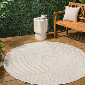 Skagen Minimalist Curve Geometric Area Rug